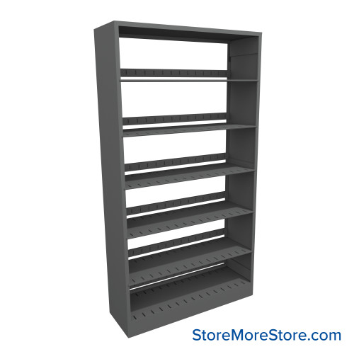Letter-Size File Shelving, 36" W x 12" D x 64.25" H, Single-Sided Starter Unit